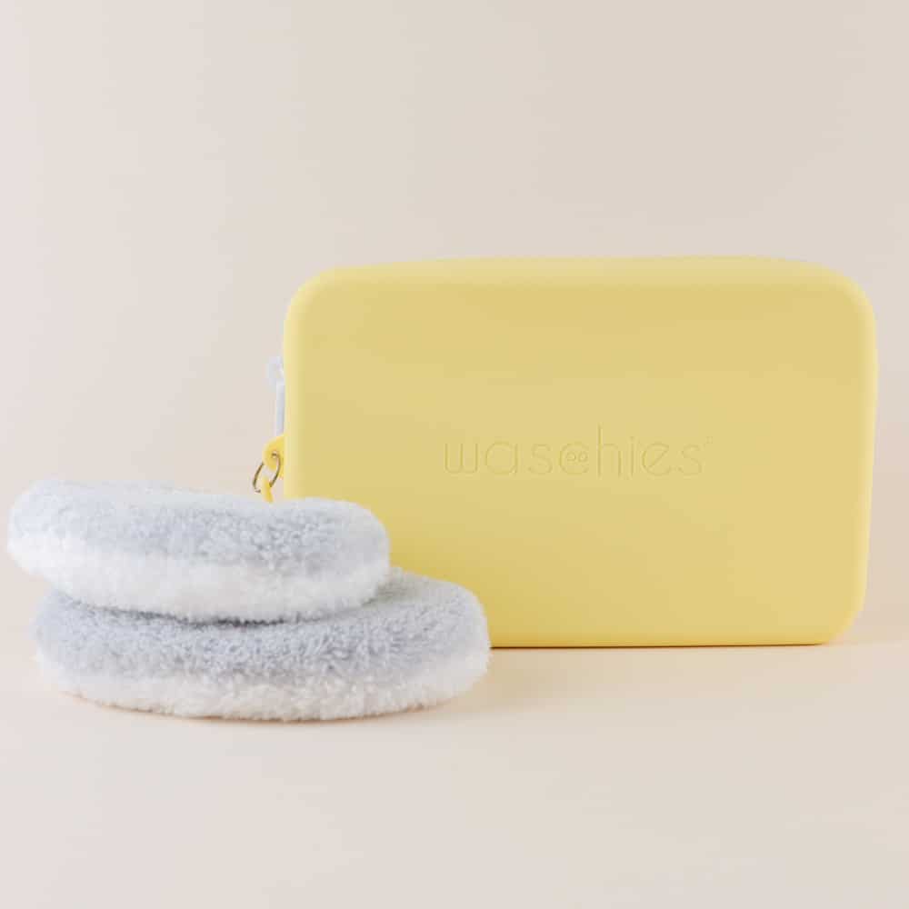 2-Waschpads & eine waschbare Reise-Aufbewahrungstasche für Kinder